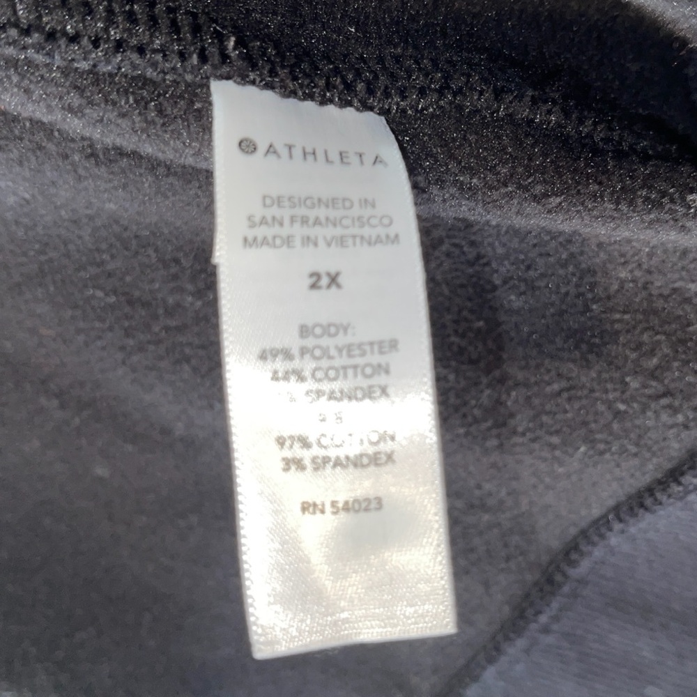 Athleta Black Triumph Hoodie Sz 2X - Picture 7 of 8